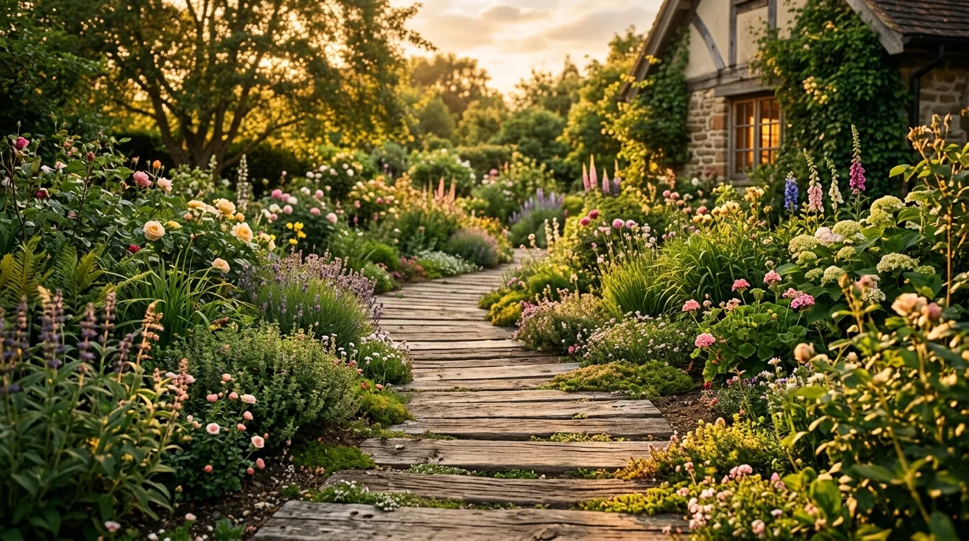 Gravel and Greenery Combination